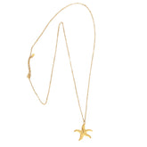 Lange gouden ketting zeester